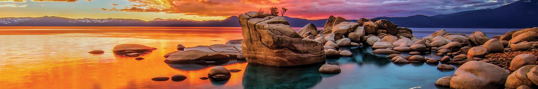 Lake Tahoe at sunset