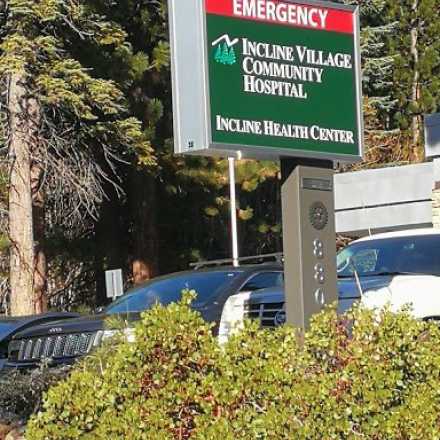 Incline Village Community Hospital Building Emergency Sign