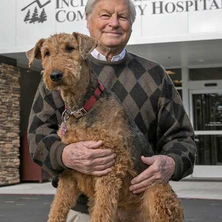 Warren Kocmond and dog