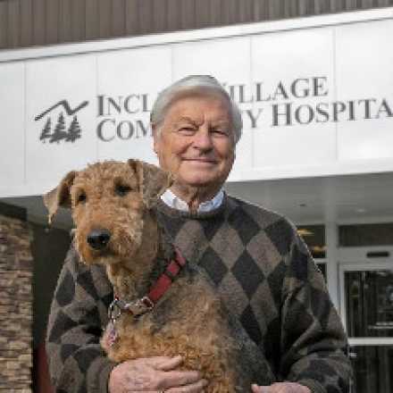 Warren Kocmond with dog