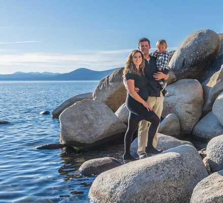 Karli Epstein, husband and son