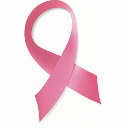 Pink breast cancer ribbon