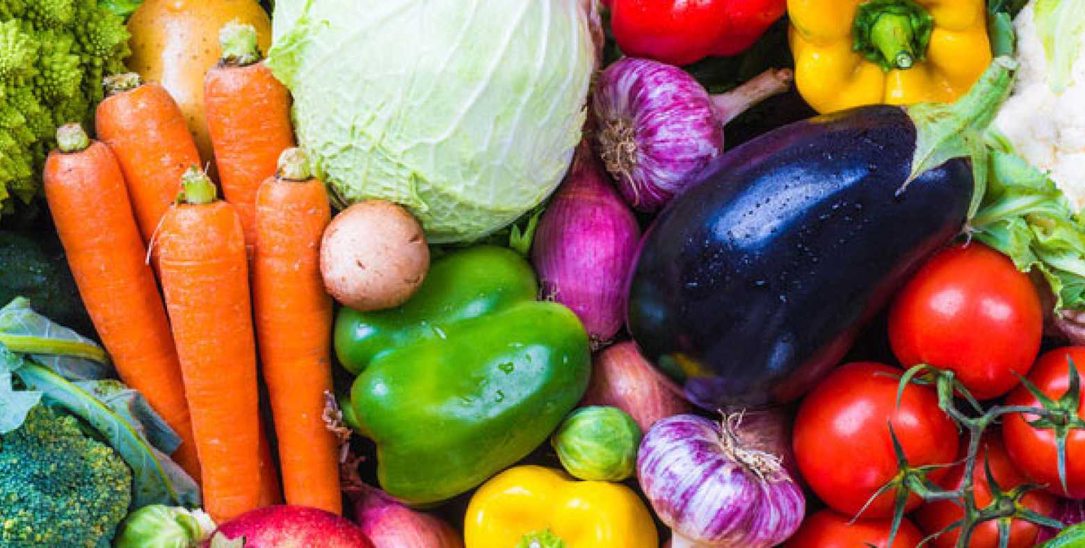 an assortment of colorful vegetables