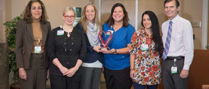 Members of Tahoe Forest Health System with BETA HEART Achievement Award