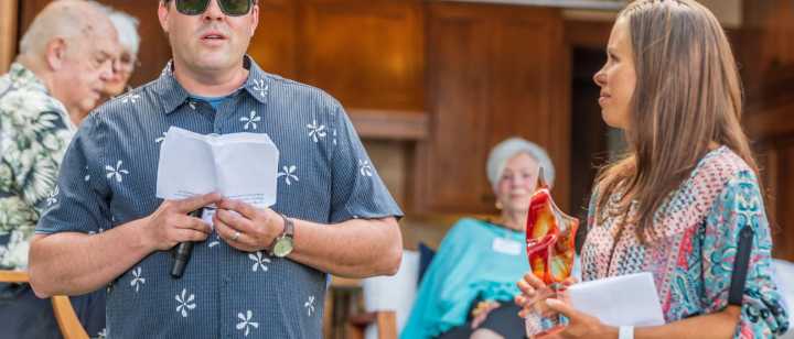 Josh and Lindsay Hal accepting Spirit of Giving Award