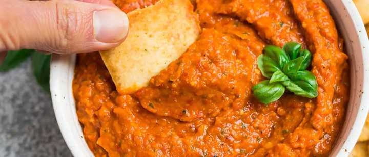 Italian Roasted Red Pepper Dip