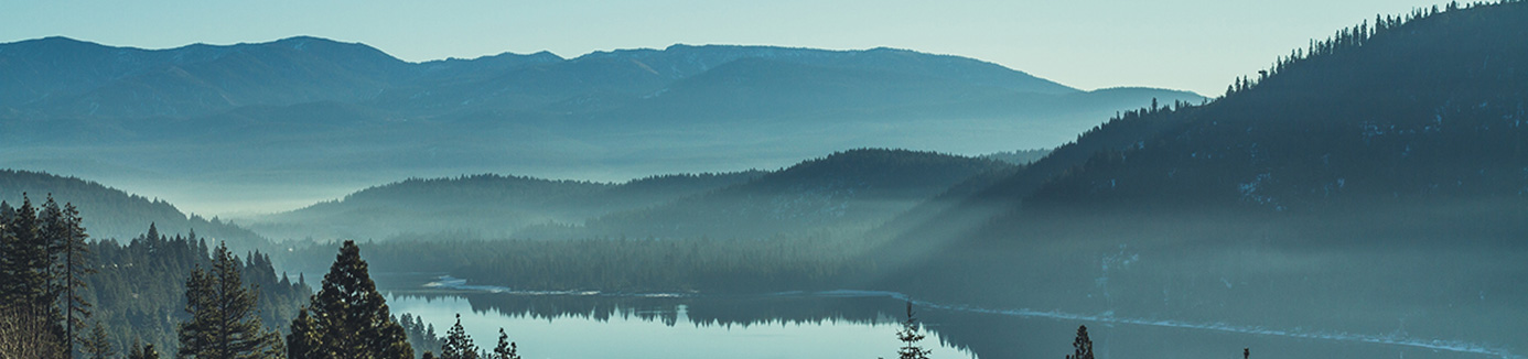 Donner lake at sunrise